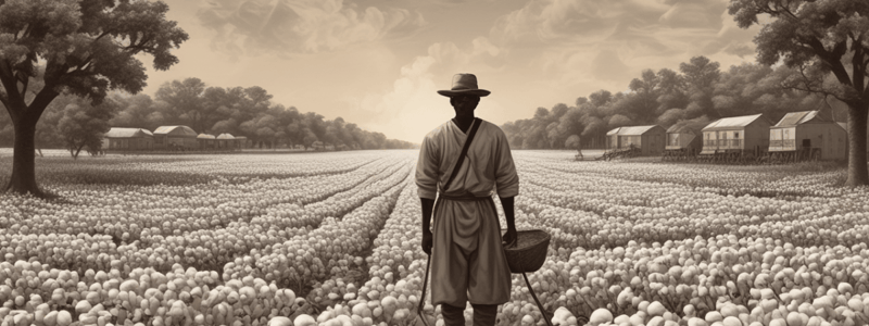 Cotton Boom and Slavery