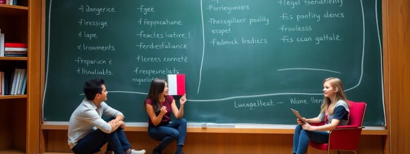 French Language Chapter 36 Summary