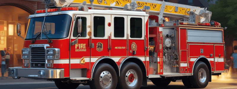 Fire Apparatus Positioning Quiz