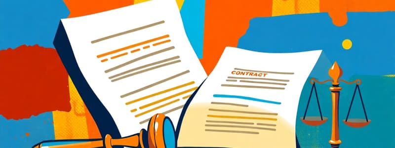 Contract Law Essentials Quiz