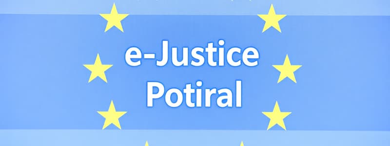 EU e-Justice Portal Quiz