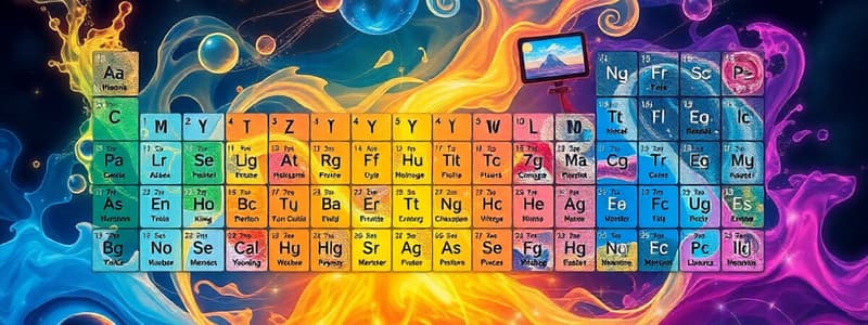 Chemistry Basics and Periodic Table