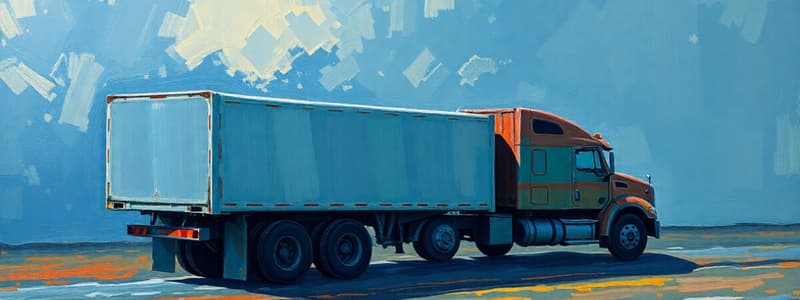 Freight Regulations and Incentives Quiz