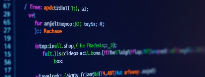 Programming Basics Quiz