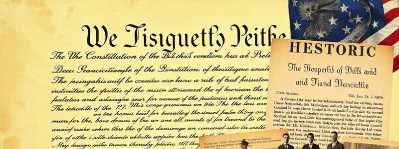 US Constitution Ratification and Bill of Rights