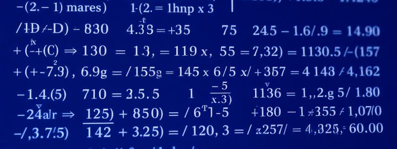 Algebra Class: Indices and Logarithms