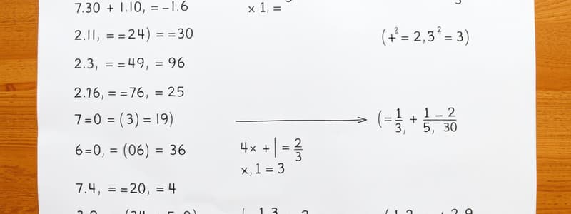 Algebra Factorization Rules Quiz