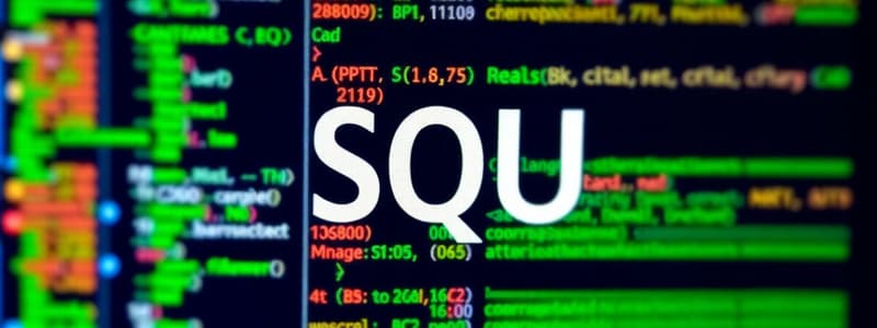 SQL and its Importance in Data Management