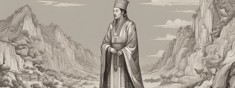 Qin Dynasty and Legalism Quiz