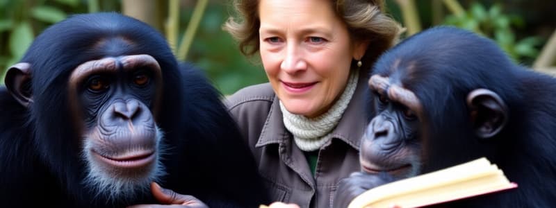 Jane Goodall's Discoveries on Chimpanzees