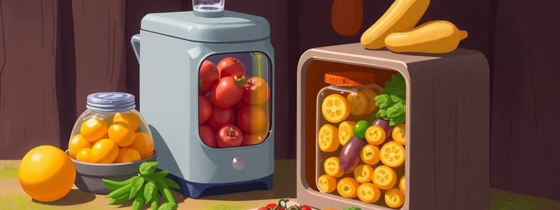 Agriculture and Food Preservation Techniques