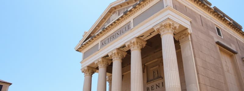 Greek to Roman Architecture Quiz