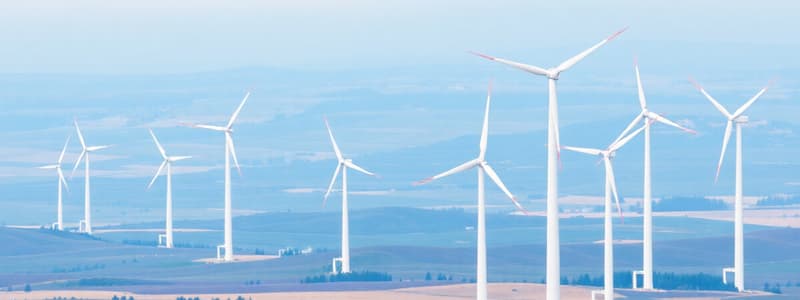 Wind Energy and Turbines Quiz