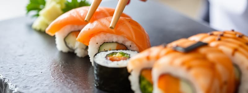 Types of Sushi and Preparations