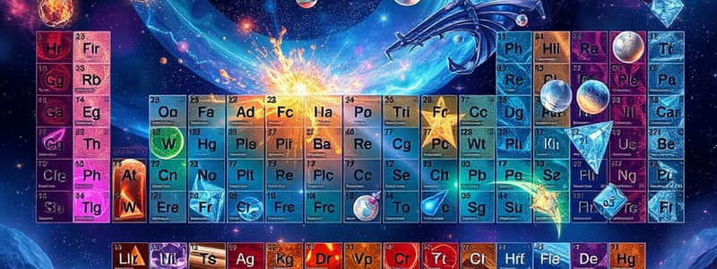 Periodic Table Concepts Quiz