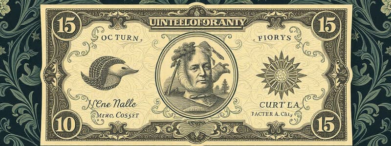 U.S. Currency Education Quiz