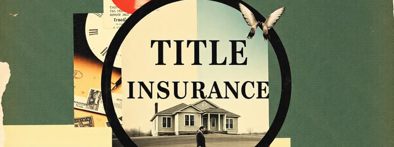 Title Insurance Overview