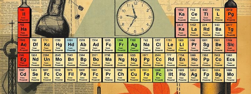 The Periodic Table and Its History