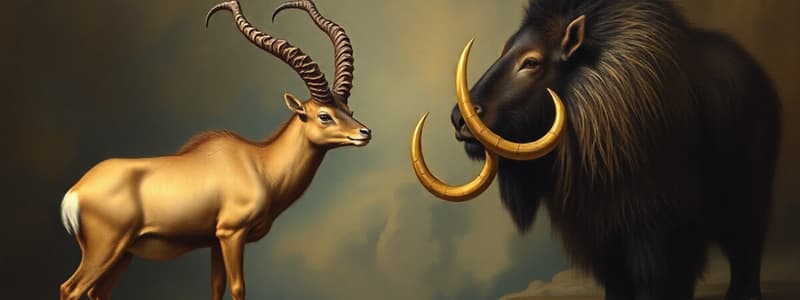 Extinct Species: Pyrenean Ibex and Mastodon