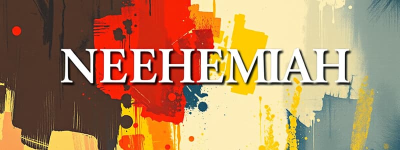 Nehemiah Chapter 1 Flashcards