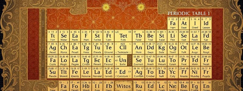 The Periodic Table Quiz