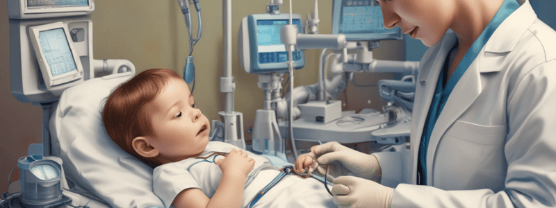 Anesthesia in Pediatric Patients