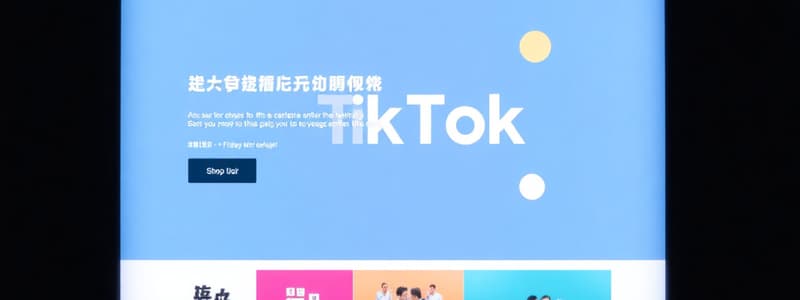 TikTok Certification Exam Study Notes