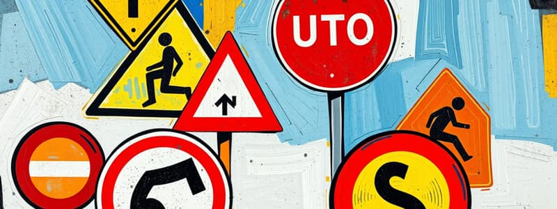 Traffic and Road Signs Vocabulary