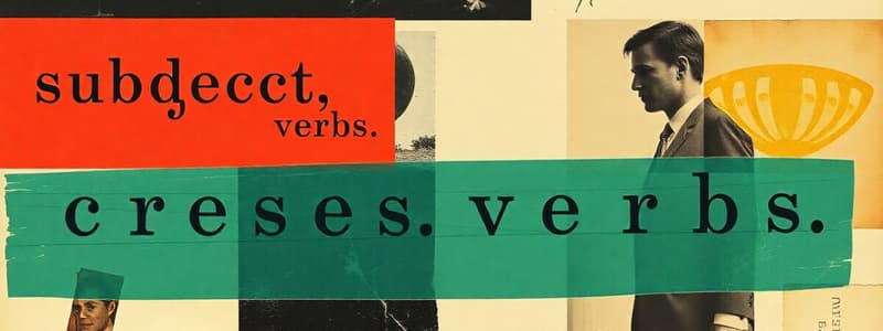 Subjects, Verbs and Sentence Structure