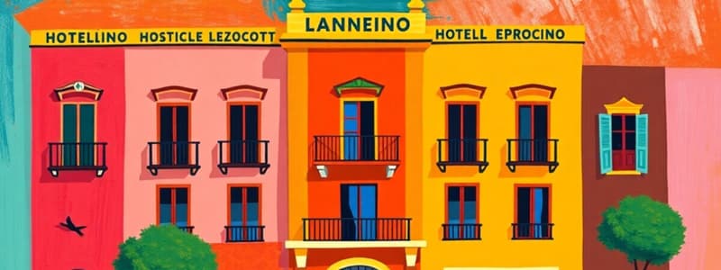 Spanish Vocabulary: Hotel & Building