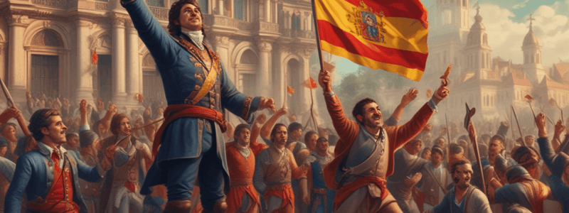 Revolución Gloriosa, Partidos Políticos y Clases Sociales en España