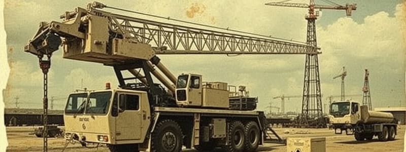 Mobile Cranes and Boom Maintenance