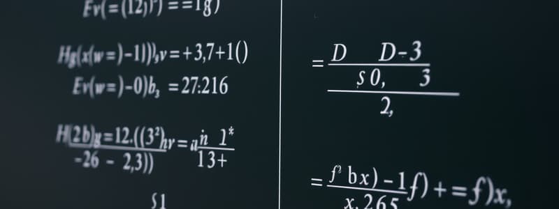 Calculus Derivatives Overview