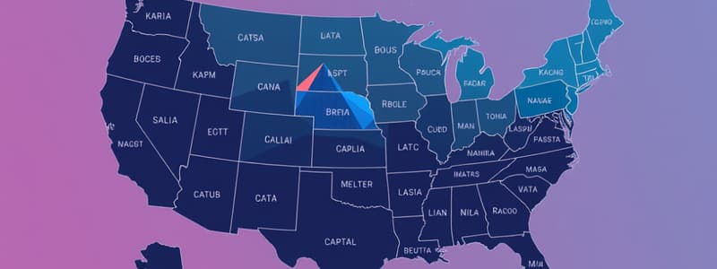 US States, Capitals, and Abbreviations Quiz