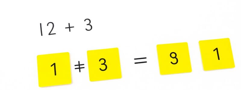 Basic Arithmetic Quiz