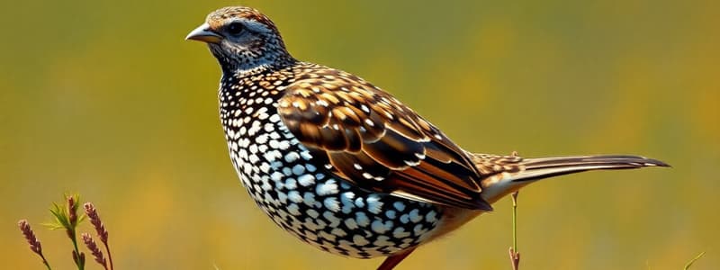 Bobwhite Quail Biology Quiz