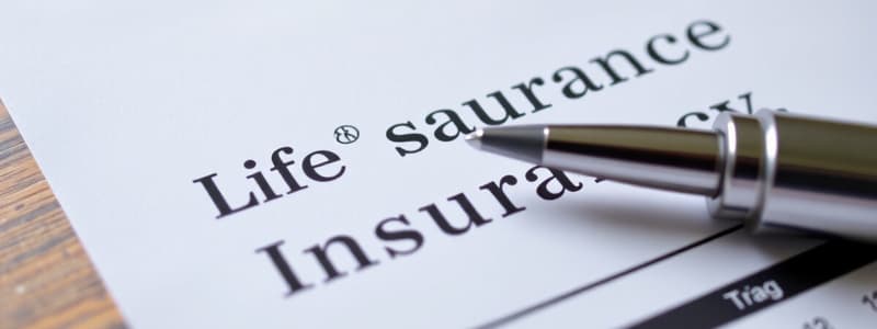 Life Insurance Fundamentals