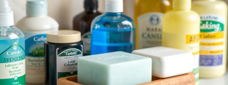 History and Science of Soaps and Cleansers