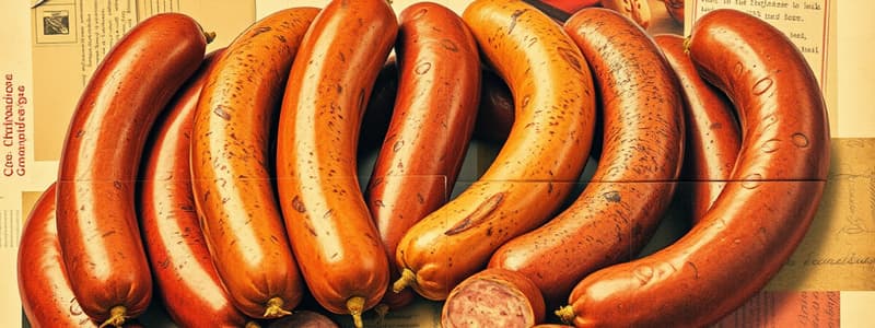 Gourmet and Classic Sausages Quiz