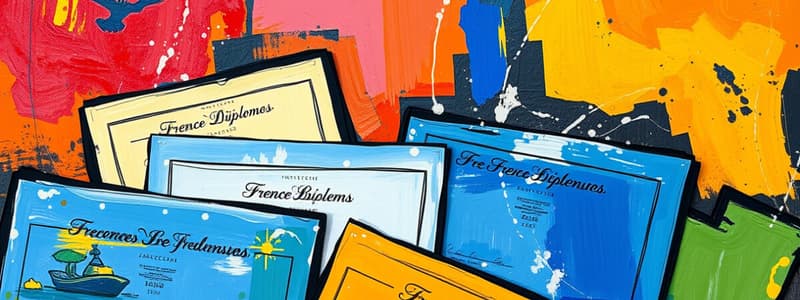 Licences et Diplômes en France