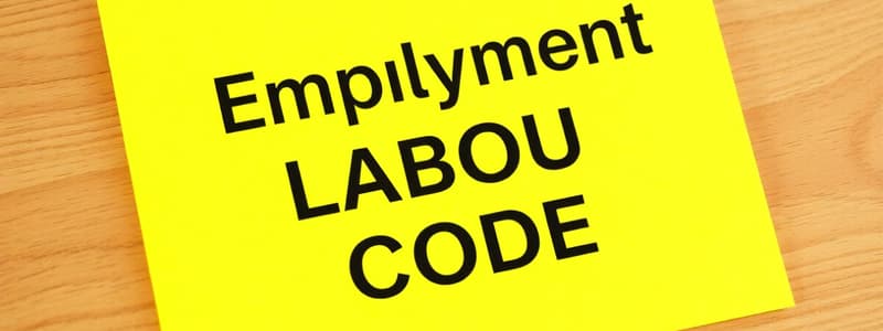 Sources of Employment Law in Canada