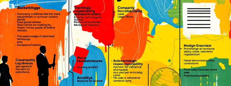 Business Types and Characteristics Quiz