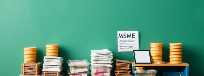 MSME Account Restructuring Quiz