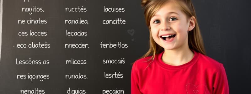 Spanish Reactions Vocabulary