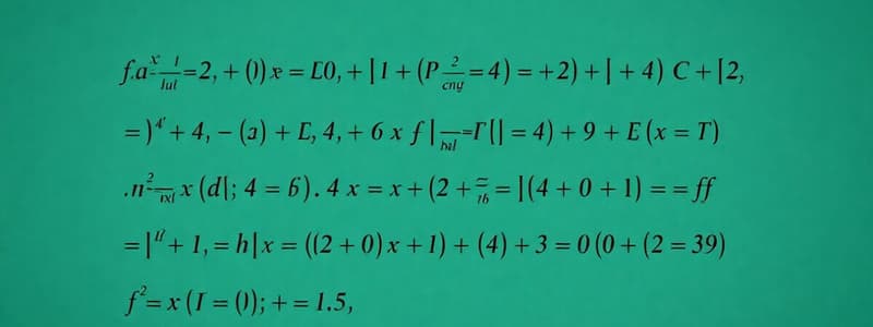 Basics of Math, Algebra, and Calculus