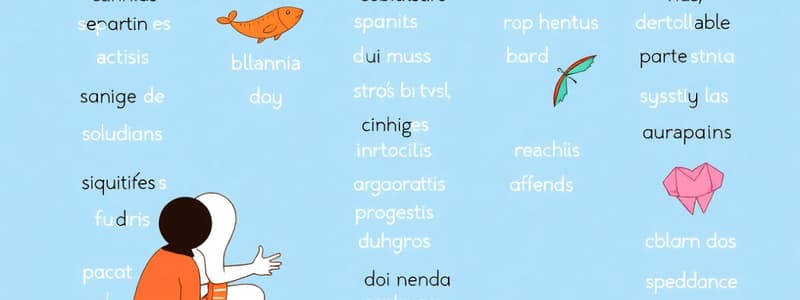 Spanish Vocabulary - Summer Activities