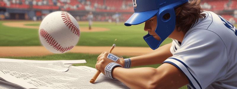 Comparing Baseball Lineup to Essay Introduction