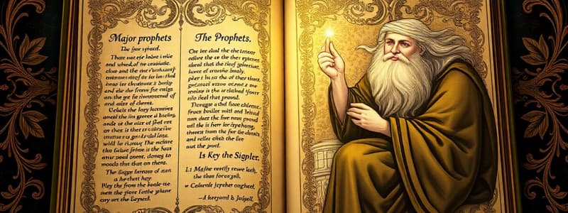 Major Prophets Overview