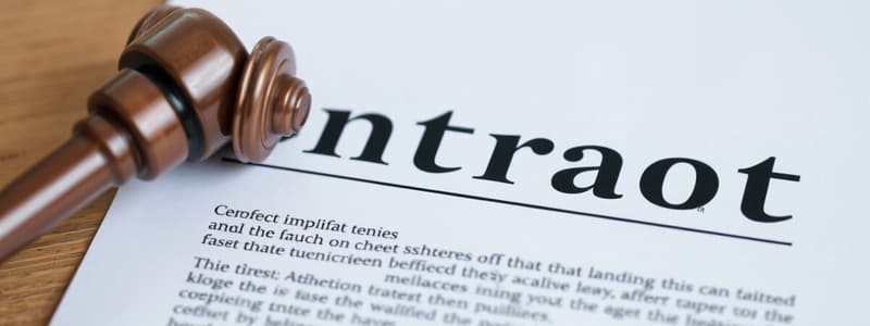 Understanding Contract Terms in Law