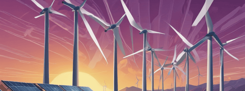 Energy Resources and Renewable Energy